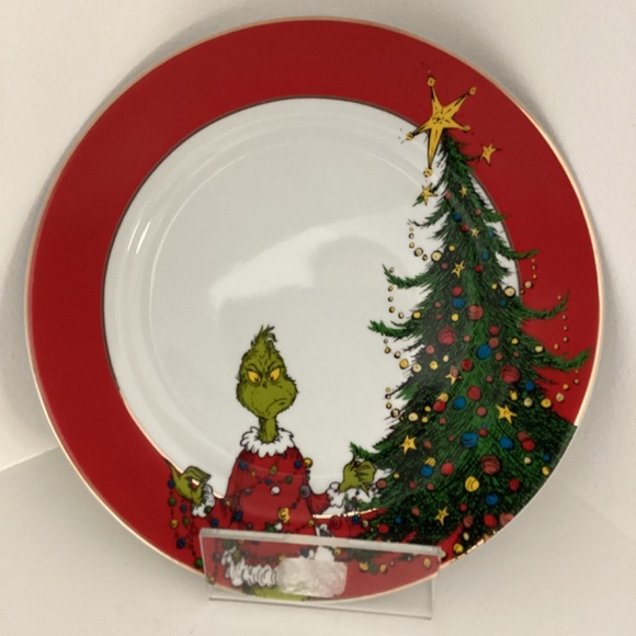 NEW How Grinch Stole Christmas dinner plates pack of 4 - Picture 2 of 9
